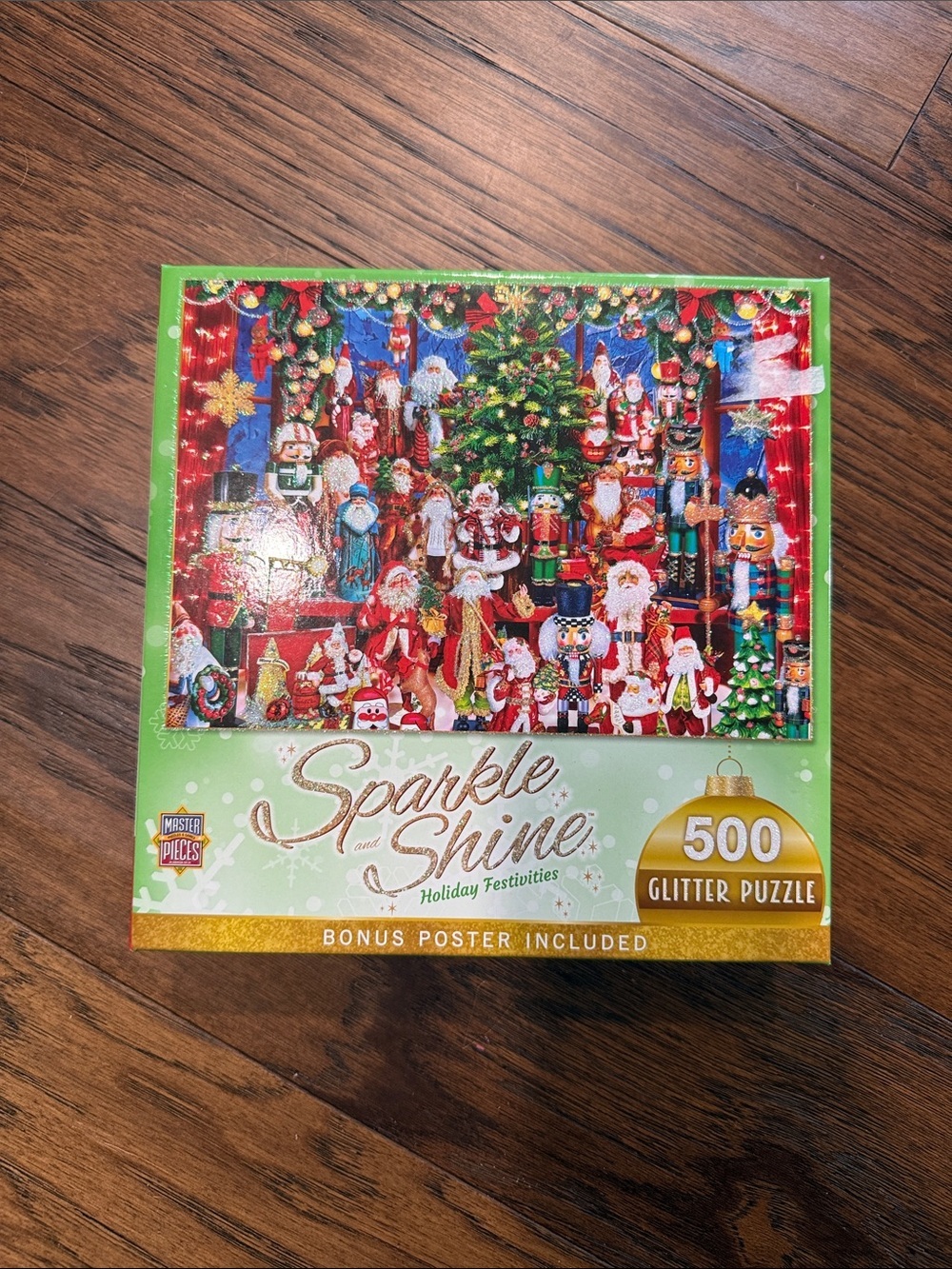 Sparkle and Shine Christmas nutcracker 500-Piece Glitter Puzzle brand new